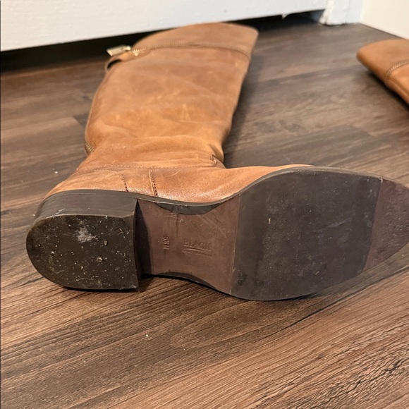 Saks Fifth Avenue Black Label Brown Leather Boots - Picture 6 of 12